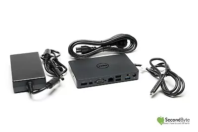 Genuine Dell USB-C Pro Docking Station K17A WD15 HDMI MDP Inc AC Adapter • $45