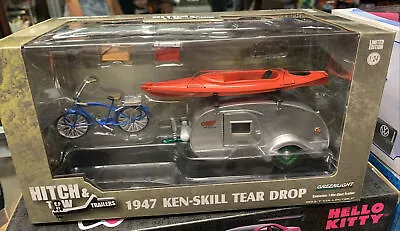 Greenlight  Chase ! Die Cast 1947 Ken-skill Tear Drop Trailer Set 1:24 Scale • $76.43