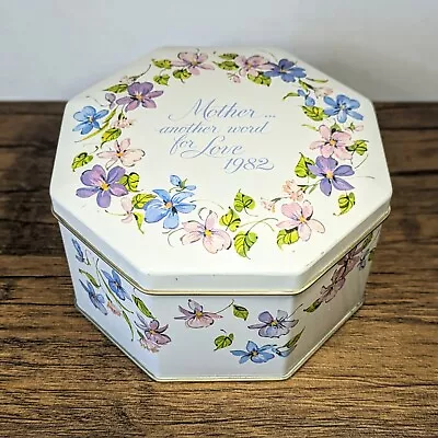 Vintage - 1982 Avon Mother... Another Word For Love 4½  Octagon Metal Tin • $14.99