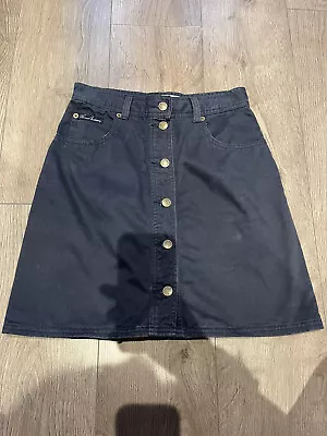£14.99 • Buy Thomas Burberry Skirt Cary - Navy Button Up - Size 10 - Pics For Specs