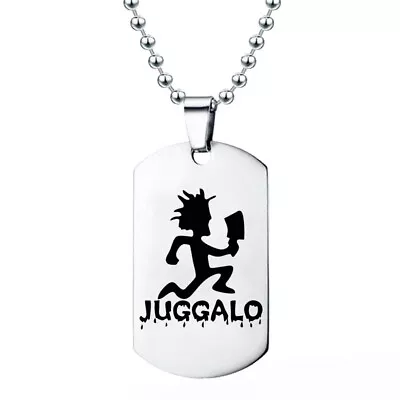 $4.99 • Buy Hatchet Boy And Girl Symbol Necklace Stainless Steel Juggalo Juggalette Pendant 