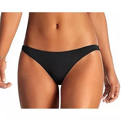 $88 Vitamin A Women's Hipster Bikini Bottom Black Size M/8 NWOT • $17.28