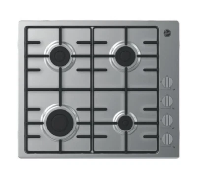 £99.99 • Buy Hoover HHW6LK3X - 60cm 4 Burner Gas Hob With Easy Clean Pan Supports - St/Steel