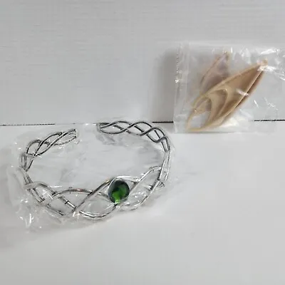 Elf Elven Fairy Pixie Soft Ears And Headpiece Circlet Crown Cosplay Set LOTR • $18.98