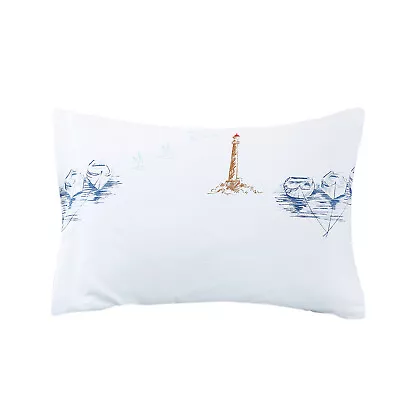 Beachcomber Luxury 100% Cotton Nautical Coastal Duvet Pillow Cover Bedding Set • £8.80