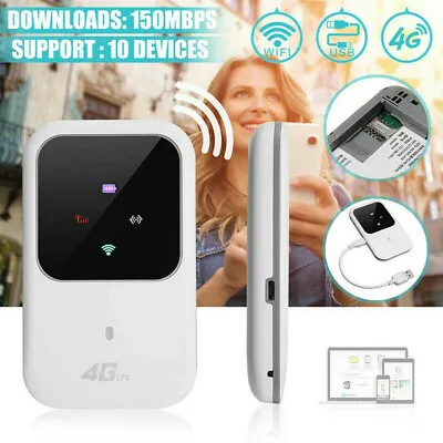 Unlocked 4G LTE Mobile Router Portable Broadband WiFi Wireless MiFi Hotspot • $22