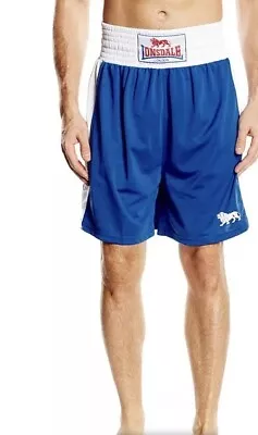 Lonsdale Mens Royal Blue Amateur Boxing Trunks UK XXL • £12.50