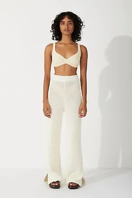 Zulu & Zephyr Milk Cotton Crochet Pant 8 BNWT • $130