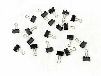 Small Binder Clips Steel Wire Office Paper Clips - Multi Order Deal!! 20 Pieces • $5.50