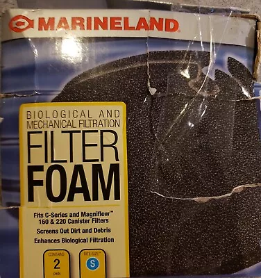 Marineland Filter Foam Fits C-160 & C-220 Canister Filter Rite-Size S 2 Pk • $8.99