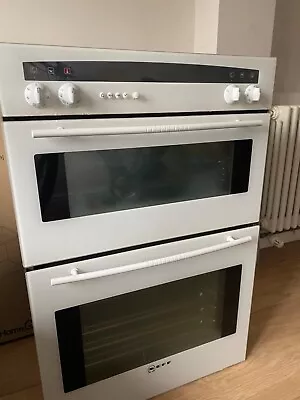 Built In NEFF White Electric Fan Double Oven In Working Order- • £100