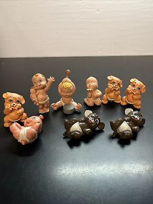 Vintage Galoob Baby Face Magic Diaper Babies Lot Of 9 Figures 1991 W6 • $9