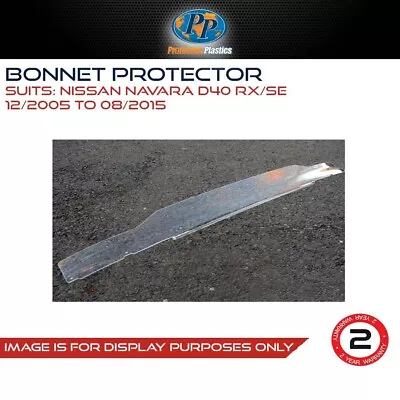 Protective Plastics Bonnet Protector Nissan Navara D40 RX/SE 12/2005-08/2015 • $116.99