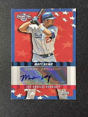 2007 Topps Opening Day Opening Day Auto Matt Kemp #ODA-MK Auto • $19.99