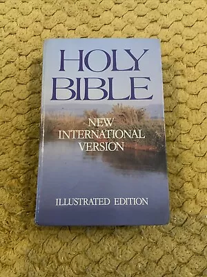 Holy Bible NIV Version Hardback Illustrated Preowned • £4.99