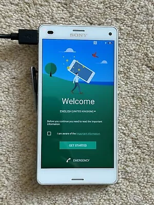 EXCELLENT CONDITION Sony Xperia Z3 Compact  - 16GB - White (Unlocked) Smartphone • £35