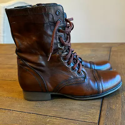 Steve Madden Women's Troopa Military Combat Style Boots Size 7.5 • $27.99