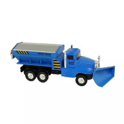 RI Novelty - Pull Back Die-Cast Metal Vehicle - SNOW PLOW TRUCK (Blue)(6.5 Inch) • $11.89