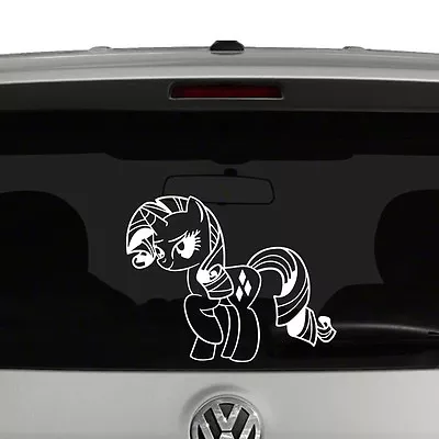 My Little Pony Rarity Outline Vinyl Decal Sticker Car Window • £11.32