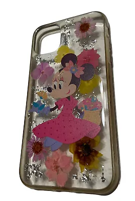 Disney Parks Minnie Mouse IPhone 12 Pro Clear Glitter Phone Case • $11.99