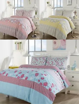 £13.31 • Buy Chelsea Floral Modern Duvet Cover Bedding Set All Sizes