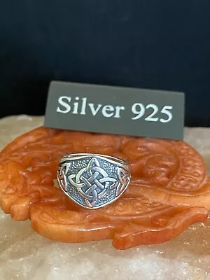 Silver Celtic Signet Ring • $38.54