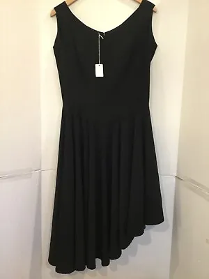 NWT ELM DESIGN S Asymmetrical Black Dance Party Dress Lagenlook Art To Wear $535 • $165