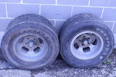Vintage Good Year Rally GT L60-14 Racing Slicks Tires Pair With Mags • $199.99