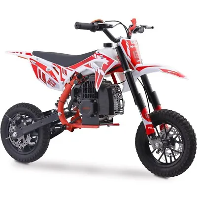 MotoTec 52cc 2 Stroke Villain Kids Gas Dirt Bike - Red Speed 20mph- NO CA SALES✅ • $359