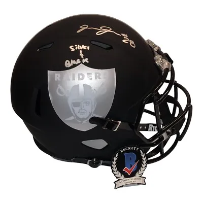 Josh Jacobs Signed Las Vegas Raiders Full Size Speed Black Ice Helmet Bas Coa • $679.36