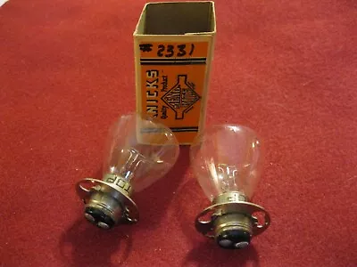 1936-1939 Chrysler-Plymouth-Dodge & DeSoto; PAIR Of Headlight Bulbs:#2331: 1937 • $14.95