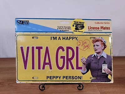 I Love Lucy VITA GRL License Plate - Happy Peppy Person • $7.99