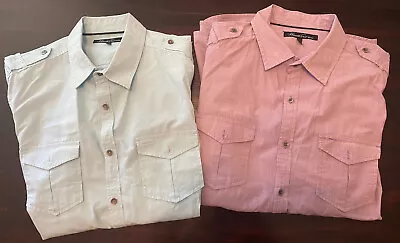 Kenneth Cole New York Men’s Shirt Size Large Lot Of 2 • $19.99