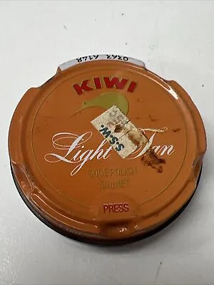 Vintage Shoe Polish Tin Kiwi Light Tan Retro Advertise • $9.99