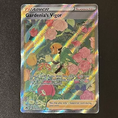 Pokémon TCG Gardenia's Vigor Crown Zenith: Galarian Gallery GG61/GG70 Regular... • £6.99