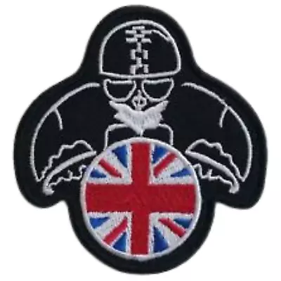 £2.79 • Buy Vintage Motorcycles Biker Union Jack Iron Sew On Embroidered Patch
