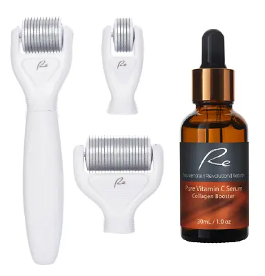 $79.95 • Buy Micro-Needle Face & Body DERMA ROLLER 3 PIECE SET & Vitamin C Serum 30ml