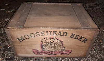 Moosehead Beer Wood Crate W/Checkerboard Lid  • $110.49