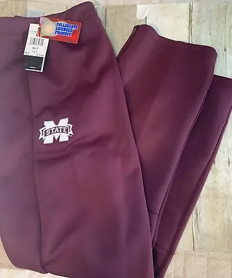 NWT Adidas Mississippi State Bulldogs Gamemode Pants Joggers Red Men's Sz XLT • $48