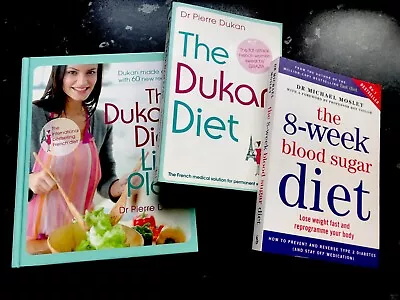 3 X Dukan Life Plan 8-Week Blood Sugar Diet: Lose Weight  + Dukan Diet By Pierre • £6.60