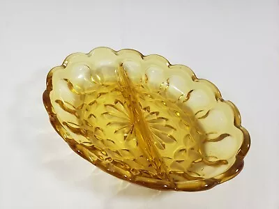 Vintage Amber Glass Ashtray • $7.26