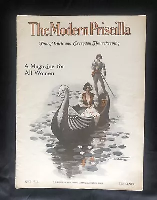 The Modern Priscilla 1912 Edwardian Fashion Sewing Maxfield Parrish Coca Cola Ad • $35