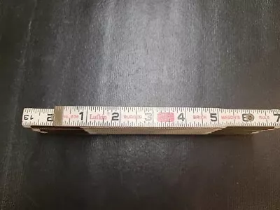 Vintage Lufkin Wooden Ruler Brick Mason’s Rule White 6' (Red End No.636) • $5