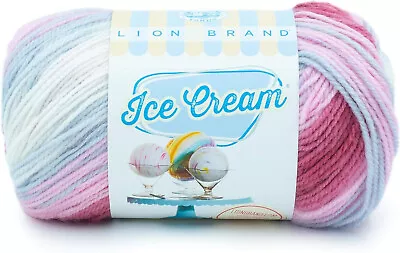 Lion Brand Ice Cream Yarn Acrylic Gradient Yarn Multi Colour 100g Yarn Cherries • £8