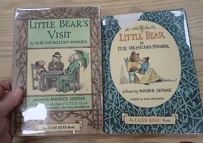 Little Bear 1957 & Little Bear’s Visit 1961 Vintage HCDJ Children’s Book Lot • $14.99