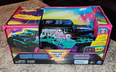 Monster Jam Nitro Neon GRAVE DIGGER R/C Walmart Exclusive 1/24 Scale 2.4 GHz NEW • $44.99