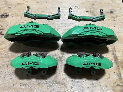 Front Rear Brake Caliper Calipers Pad Set Mercedes W212 E63 Cls63 Amg Oem #0029 • $1305