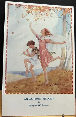Vintage Postcard An Autumn Melody  By Margaret W Tarrant • £1.25