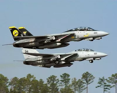 F-14 TOMCAT FIGHTER JETS TAKING OFF 8x10 GLOSSY PHOTO PRINT • $14.99