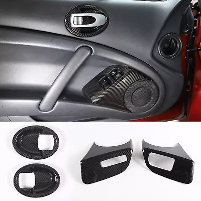 4pcs ABS Carbon Fiber Interior Door Trim Set Fits Mitsubishi ECLIPSE 2006-2012 • $65.98